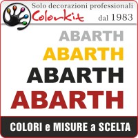 Scritta ABARTH (varie misure)