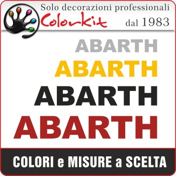 Scritta ABARTH (varie misure)