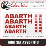 scritte ABARTH 6 pezzi