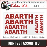 scritte ABARTH 6 pezzi