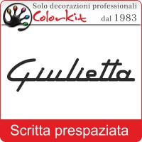 Scritta Giulietta (varie misure)