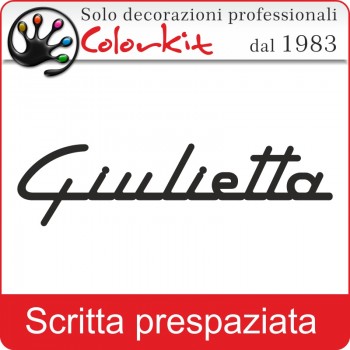 Scritta Giulietta (varie misure)