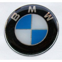 BMW 3D tondo cm. 5,8 su base cromo