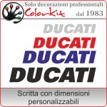 adesivo DUCATI (varie misure)