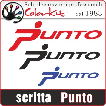 Scritta PUNTO (varie misure)