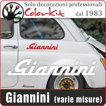 Scritta Giannini (varie misure)