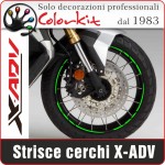 Strisce per cerchi Honda X-ADV monocolore