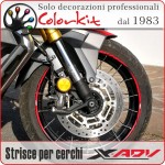 Strisce per cerchi Honda X-ADV sfumate