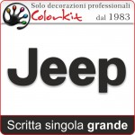 Scritta Jeep varie misure