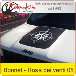 Bonnet Jeep Renegade con Rosa dei venti 05