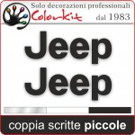 Scritte Jeep piccole (coppia)