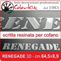 Scritta Renegade 3D cm.64,5x8,9