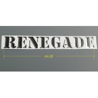 Scritta Renegade 3D cm.20x2,7