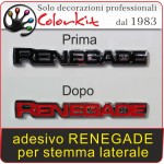 scritta Renegade per stemma laterale (coppia)