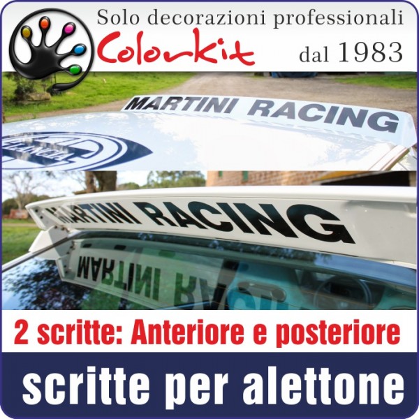 FASCIA PARASOLE ADESIVA ANTERIORE MARTINI RACING