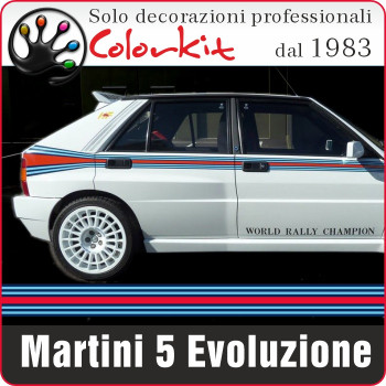 Adesivi Martini per Lancia Delta 5 Evoluzione Adesivi Martini per Lancia Delta 5 Evoluzione
