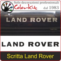 Scritta Land Rover