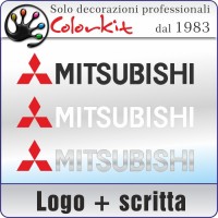 Mitsubishi logo + scritta