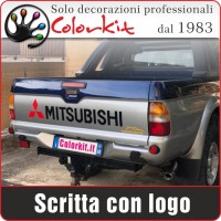 Mitsubishi logo + scritta