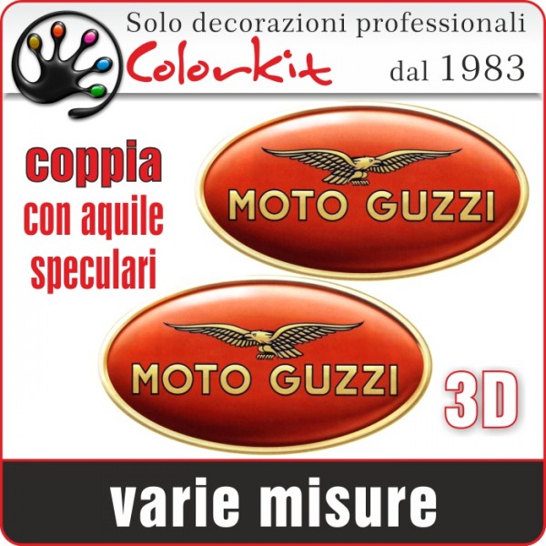 Moto Guzzi stemma 3D cm. 8x4,3