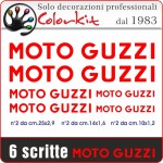 Scritta MOTO GUZZI 6 pezzi