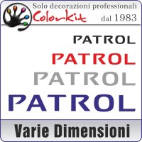 adesivo PATROL (varie misure)