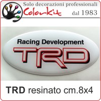 TRD ovale 3D Biancocm.8x4