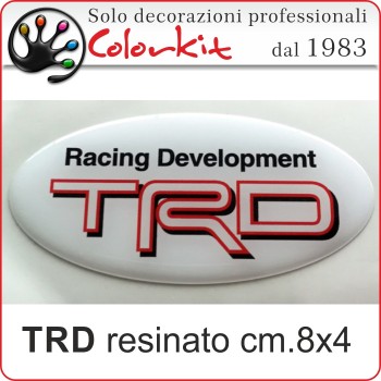 TRD ovale 3D Biancocm.8x4