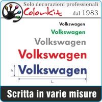Scritta Volkswagen (varie misure)
