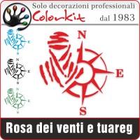 Rosa dei venti e tuareg (varie misure)