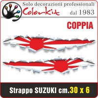 Effetto strappo bandiera Giapponese cm.30x6