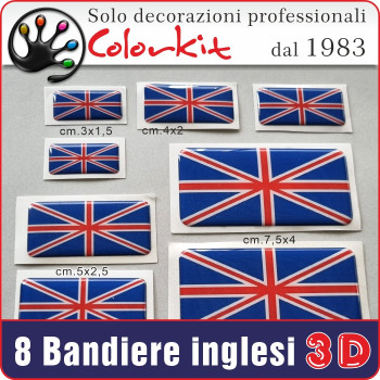 Bandiera inglese 3D cm 5x2,5