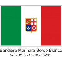 Bandiera marinara piccola con bordo bianco