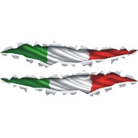 Effetto strappo bandiera Italia 01 (varie misure)