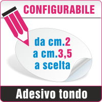 Adesivi tondi da cm.2 a cm.3,5