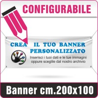 Striscione in PVC cm.200x100