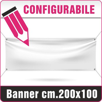 Striscione in PVC cm.200x100