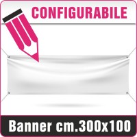 Striscione in PVC cm.300x100