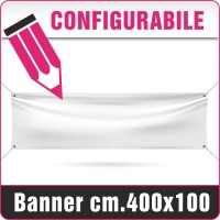 Striscione in PVC cm.400x100