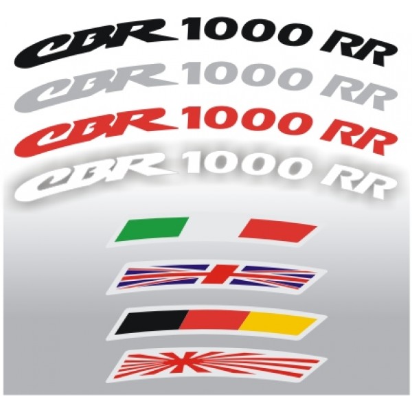 CBR1000RR Adesivi cerchi moto Honda CBR 1000RR strisce ruote Honda CBR 1000 RR 