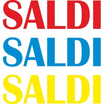 Adesivo Saldi 03 (Varie misure)