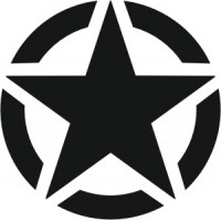 Stella USA ARMY 02 (varie misure)