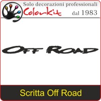 Scritta Prespaziata Off Road