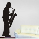 Musicista con sax cm 70x168