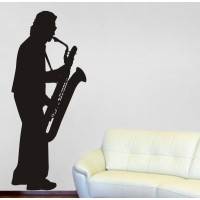 Musicista con sax cm 70x168