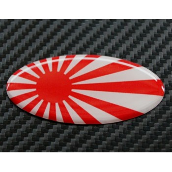 Bandiera Giappone Ovale 3D cm 6x3