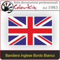 Bandiera Inglese grande con bordo bianco