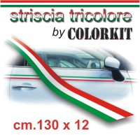 Striscia tricolore cm 130x12