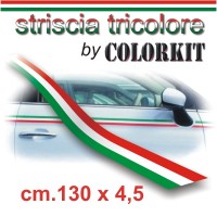 Striscia tricolore cm 130x4,5