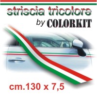Striscia tricolore cm 130x7,5